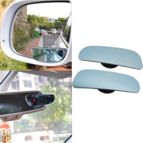 1 Pair 360 Degree Adjustable Car Blind Spot Mirror Frameless Automobiles Rearview Mirror Reversing Wide Angle Auto Decoration