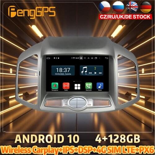 128G Android10 PX6 DSP For Chevrolet Captiva 2016 Car DVD GPS Navigation Auto Radio Stereo Video Multifunction CarPlay HeadUnit