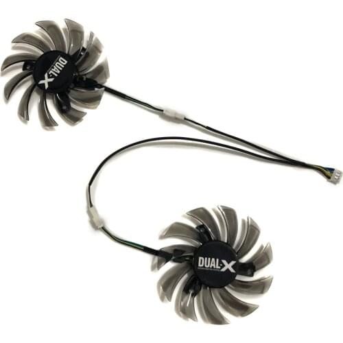 2 pieces/set 75MM FD7010H12S DC 12V 0.35A VGA Cooler Fan Replacement For Sapphire HD6930 HD7850 Graphics Card