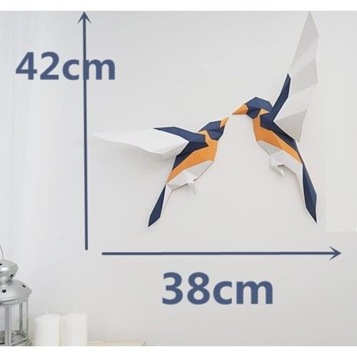 3D Paper Model Birds Papercraft Home Decor Wall Decoration Puzzles Educational DIY adults Toys Birthday Gift Creativity Hands-on