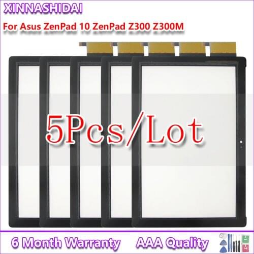 5pcs/lot For Asus Zenpad 10 Z300C Z300M Z301ML Z301MFL Z300 Universal Touch Screen Digitizer Panel Glass P023 P028 Without LCD