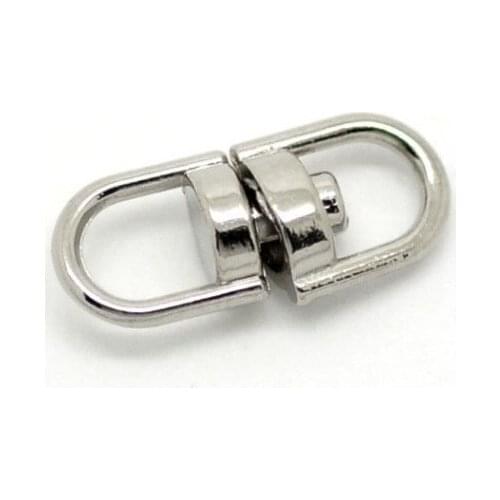 Free shipping! 500pcs Imitation platinum plated Swivel Key Ring Connectors 16x7mm