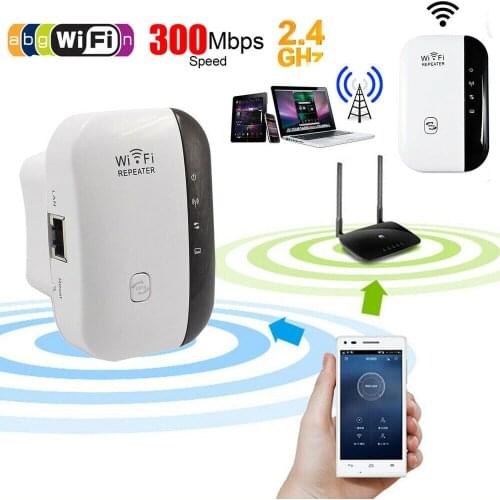 Wireless WiFi Repeater 300Mbps Router Network Wifi Extender Long Range WiFi Signal Amplifier Antenna Signal Booster Access Point