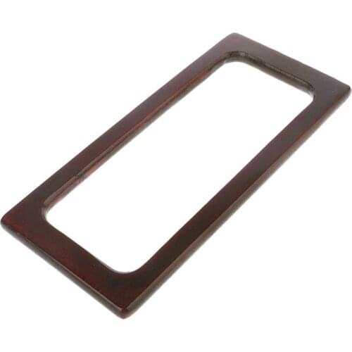 Wooden Rectangle Shaped Handles Replacement For DIY Making Bag Handbags Purse Shopping Tote 28GD
