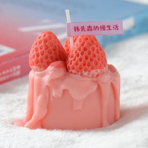 Handmade Candle Mold DIY Cake Shaped Silicone Making Mould Home Decotative Tool