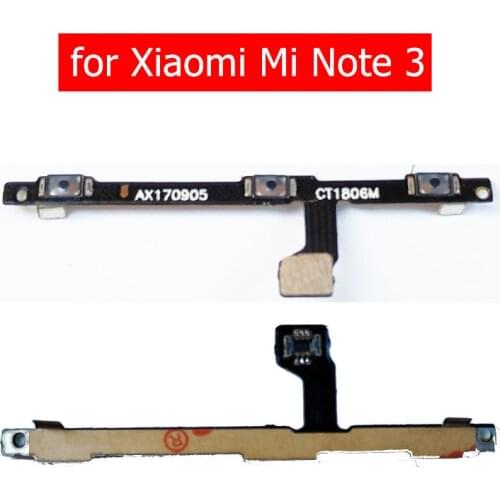 For Xiaomi Mi Note 3 Power Volume Side Key button Flex Cable for Mi Note 3 On Off Switch Flex Cable Replacement Repair Parts