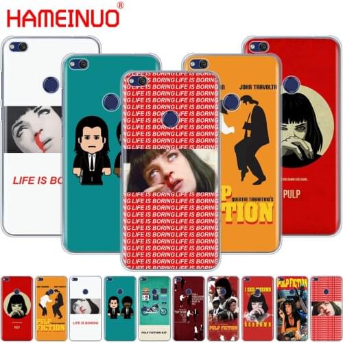 HAMEINUO Pulp Fiction Cover phone Case for huawei Ascend P7 P8 P9 P10 P20 lite plus G8 G7 2017 mate 8