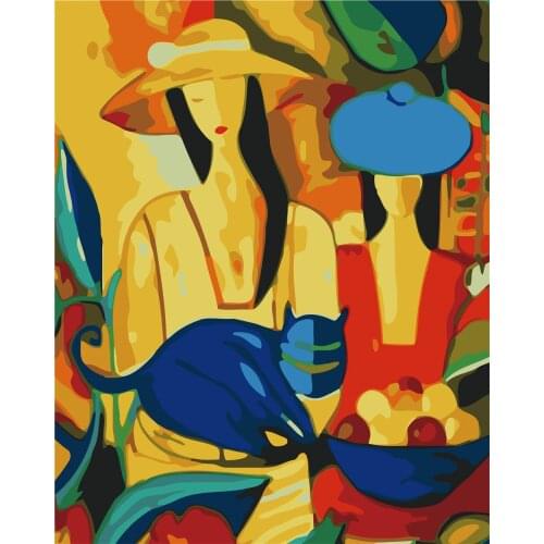 Metropolis Love Diy Painting By Numbers No Frame Coloring Picture By Number Abstract Impression Art Pictures With Colors