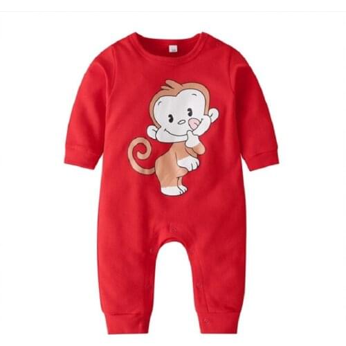Newborn Baby Romper 2019 Spring Fall Animal Style Infant Baby Pajamas Baby Girl Footed Sleepwear Jumpsuits