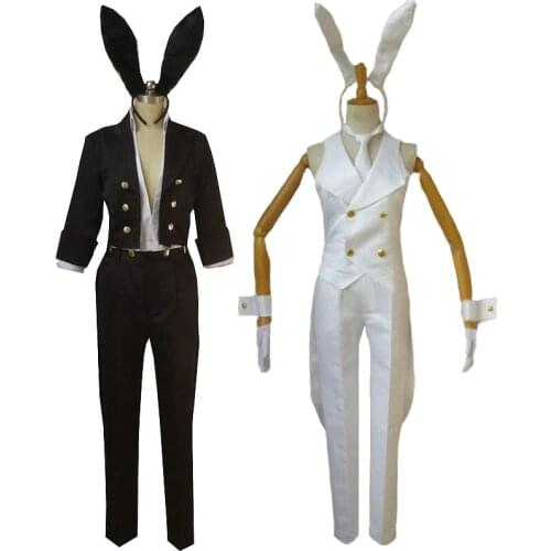 Ten Count Kurose Riku Shirotani Tadaomi Cosplay Costume Coat with pants and tail ears