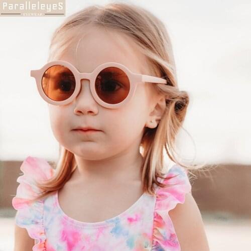 Cute Round Kids Sunglasses for Girls Boys Children Leopard Cartoon Bear Shape Sun Glasses Vintage UV400 Protection De Sol Gafas