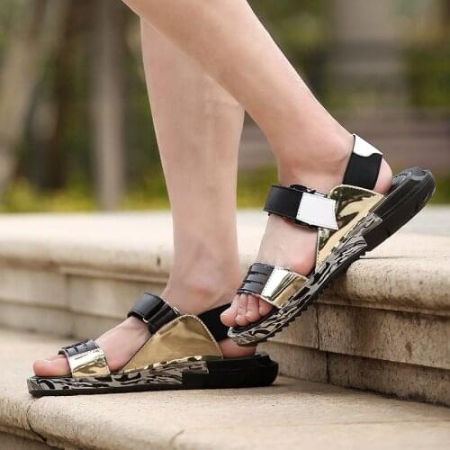 Vietnam shoes men 39 sandals casual gladiator mens roman close toe slippers platform designer fashion 2019 summer beach outdoor