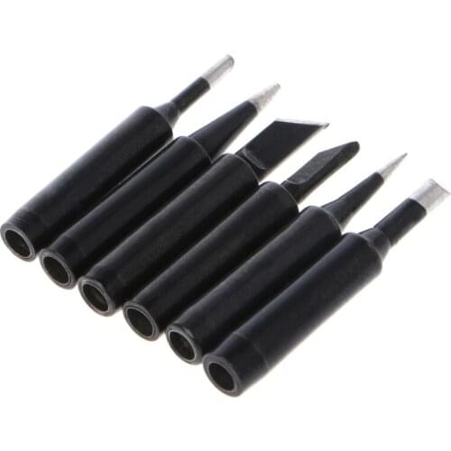 BENGU 6Pcs/set Solder Iron Tip 900M-T Iron Tips Lead-Free For Hakko Soldering Rework Station Welding Tool