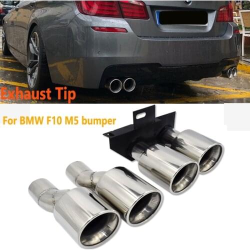 Exhaust Tips For BMW F10 M5 Exhaust Pipe Stainless Steel Car Exhaust 525i 520i 528i 523i Muffler Tip Tailpipe
