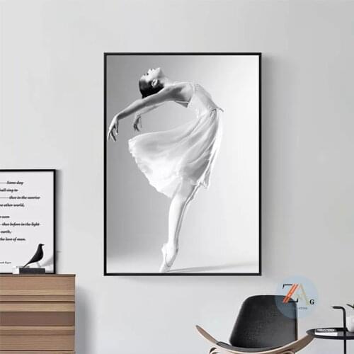 Dancing Girl Ballet Posters And Prints Nordic Poster Picture Wall Art Canvas Painting Modern Art Wall Pictures For Living Room