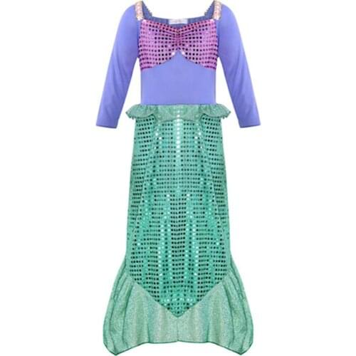 Girls Dresses Princess Mermaid Dress New Years Clothes Cosplay Costume Children Stage Fantasy Christmas Clothes Tutu Fairy tale