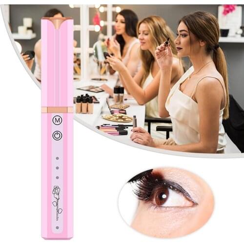 Makeup Portable Pen Style Electric Heated Eyelash Curler Makeup Eye Lashes Long Lasting EyeLash Curler Heat For Women Cosmetics