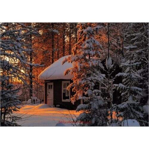 Needlework for embroidery DIY DMC High Quality - Counted Cross Stitch Kits 14 ct Oil painting - A cozy Sunday evening