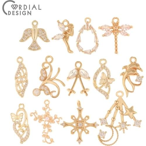 Cordial Design 6Pcs Choose/Jewelry Accessories/Earrings Pendant/DIY Making/Jewelry Findings Components/Irregular Shape/Hand Made