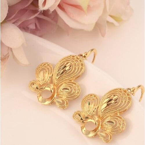 Bangrui Earrings for Women Gold Color African Earrings,Wholesale Jewelry of Arabia,Middle East Items gift