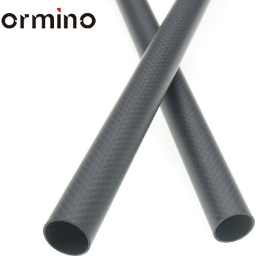 Ormino 2PCS 20mm Carbon Fiber Tube Quadcopter Hexacopter Frame arm Landing Gear Rc Drone kit Multicopter Diy 20X16X500mm tube