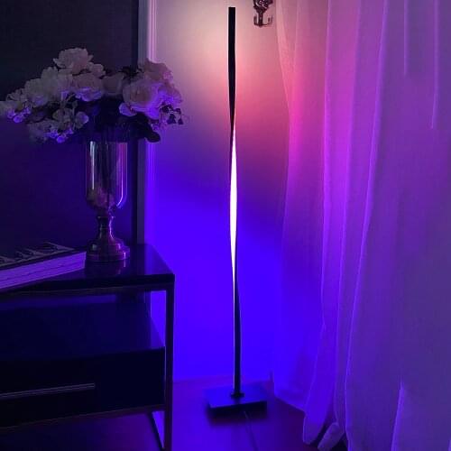 Modern RGB LED Floor Lamp Home Decoration Colorful Floor Light Bedroom Party Decorative Stand lights Indoor Standing Lighting