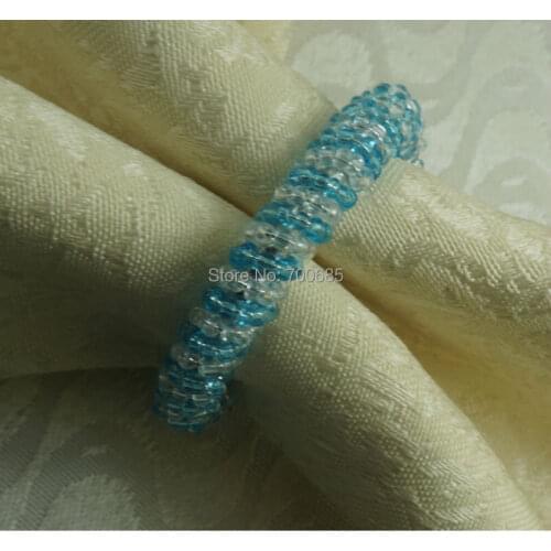 Glass beaded ring napkin, wholesale decoration napkin ring, bulk napkin holder