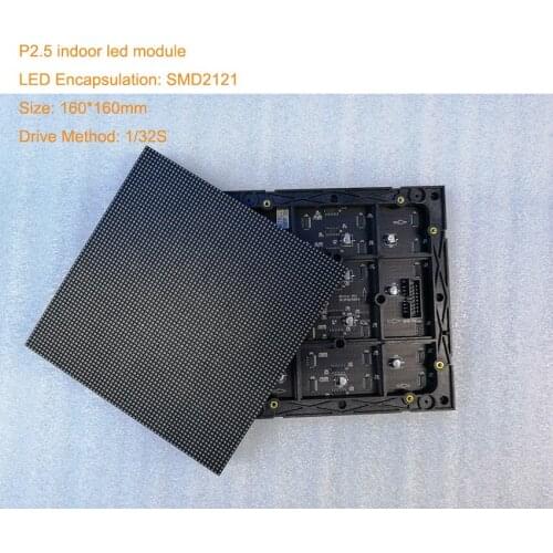 P2.5 led module 160*160mm led sign indoor led display 64*64 pixels led matrix rgb display led ekran p2.5 p3 p4 p5 p6 led panel