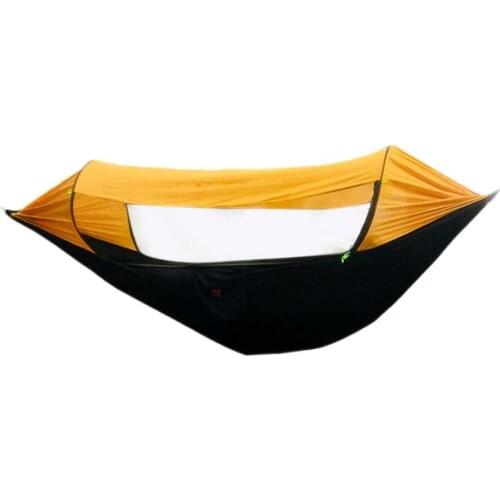 1-2 Person Outdoor Camping Hammock w/ Mosquito Net High Strength Ultralight Parachute Fabric Hanging Bed Hunting Sleeping Swing