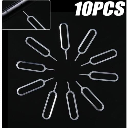 Universal For Smart Mobile Phone 10pcs SIM Card Tray Ejector Eject Pin Key Removal Tool Sim Card Eject Pin Accessories