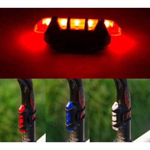 Bicycle Rear Tail Lights Waterproof LED USB Rechargeable Night Riding Safety Lamp Warning Light Cycling Accessories