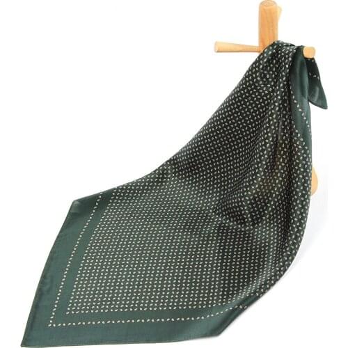 Pure Silk Women Scarf Bandana Silk Scarf for Hair Paisley Female Handkerchief Natural Silk Square Neck Scarf for Women Headband