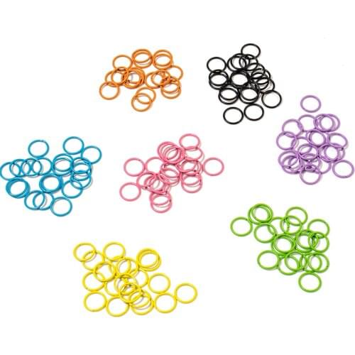 20pcs/lot 10mm Colorful Single Loop Jump Rings Split Jump Rings Connectors For DIY Jewelry Making Accessories Supplies Wholesal