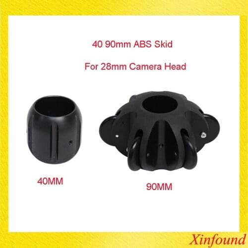 40mm 90mm ABS Skid For 28mm Pipe Camera Head Video Camera Head Protective Skid DIY Flexible Pipeline Camera Head Skid