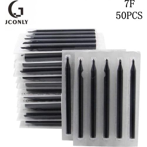 Tattoo Needles Tips 50pcs Disposable Assorted Sterilized Black Long Tattoo Tip Tubes for Tattoo Machine Grip Tubes Supplies