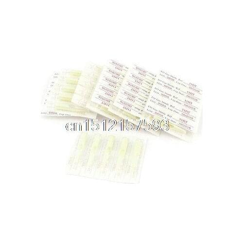 50 Pcs Disposable Tattoo Tip Tube 11R RT White for Round Liner/Shader Needles