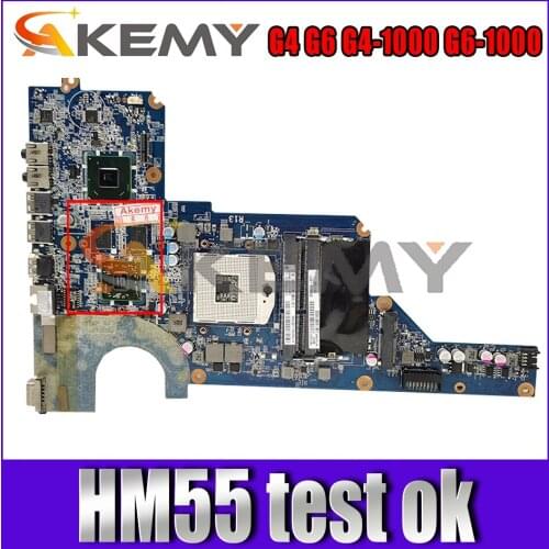 636371-001 636371-501 For HP Pavillion G4 G6 G4-1000 G6-1000 HM55 Notebook Mainboard DA0R12MB6E0 216-0809024 Laptop Motherboard
