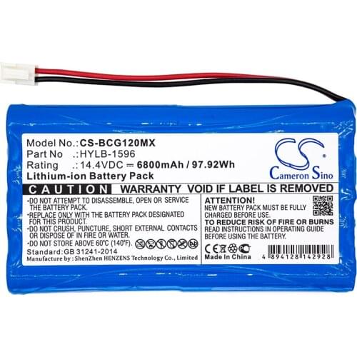 Cameron sino 6800mah battery for BIOCARE IE12 IE12A HYLB-1596