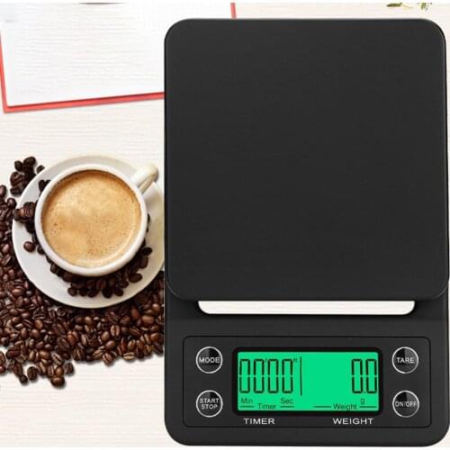 5kg/0.1g Coffee Scale With Timer Portable Electronic Digital Kitchen Scale High Precision LCD Electronic Scales