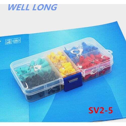 SV2-5 Fork Spade Y-type U-type Wire Crimp pressed terminals Cable Wire Connector Kit