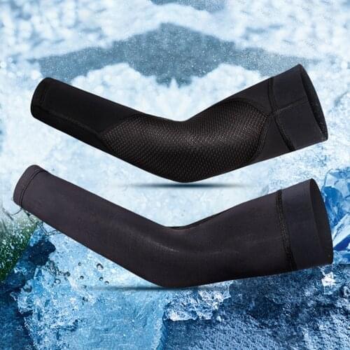 Hot Ice Silks Sleeves Sun Protection Arm Guards for Men and Women Summer Sports Outdoor Riding