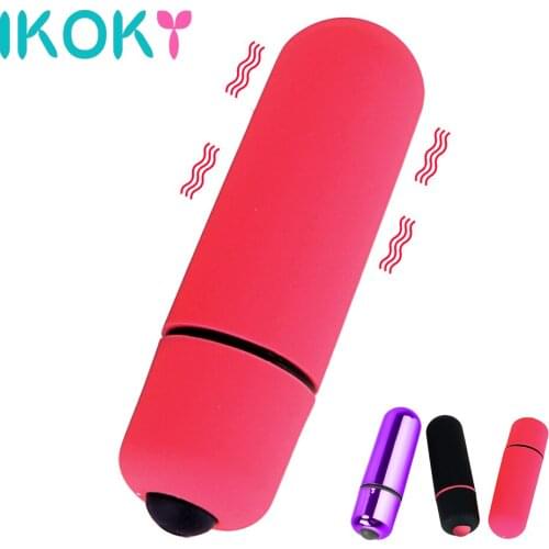 IKOKY Mini Bullet Vibrator Silicone Sex Products G-spot Adult Sex Toys for Women Clitoris Stimulator AV Stick Dildo Vibrators
