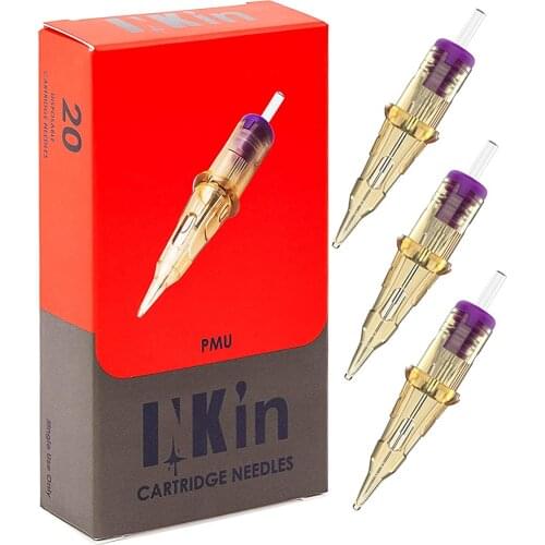 INKin Permanent Makeup Tattoo Cartridge Needle Eyebrow Eyeliner Lip Microblading for PMU & SMP Rotary Tattoo Machine 20 PCS/Box