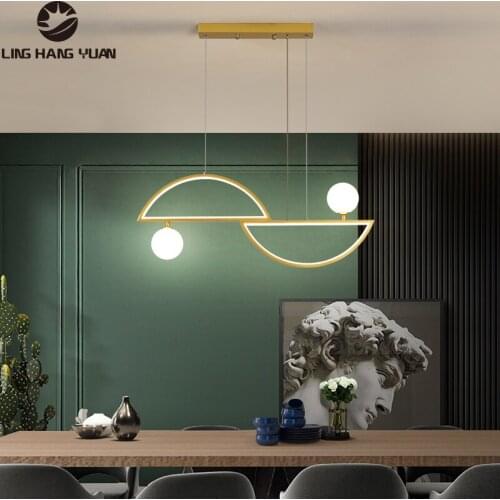 Creative Led Chandelier 110V 220V Modern Home Lamp Chandelier Lighting for Living room Dining room Kitchen Led Lustre Black Gold