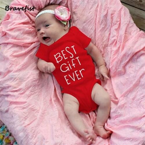 Fashion Onesies Red Baby Bodysuits Infant Jumpsuit Short Sleeve Baby Clothing Set Summer Baby Girl Clothes 0-2Years Best Gift
