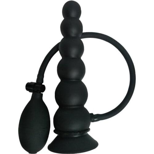 Inflated Super Big Anal Plug Butt Beads Dildo Pump Male Prostate Massager Anus Dilator Extender Balls Sex Toys for Women Men Gay