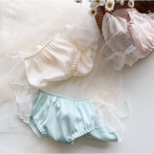 2021 New Arrival 2nd Shipping Free M L XL Lovely Cute Lolita Kawaii Sexy Silky Satin Lace Underwear Brief Knickers Panties