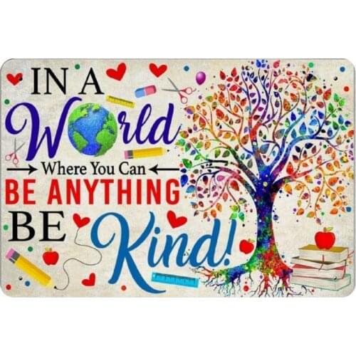 In A Word Be Anything Retro Metal Tin Sign Plaque Poster Wall Decor Art Shabby Chic Gift Suitable 12x8 Inch