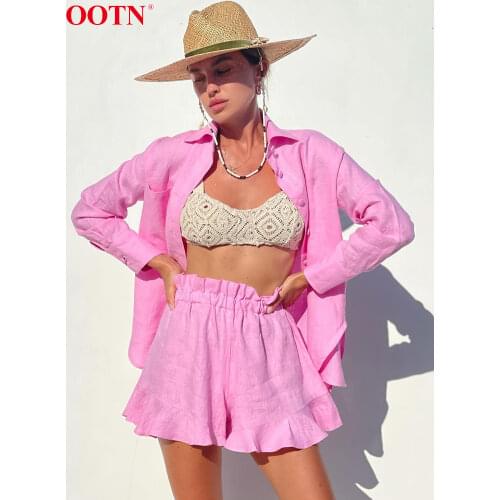 Женские пляжные рубашки OOTN China At AliExpress