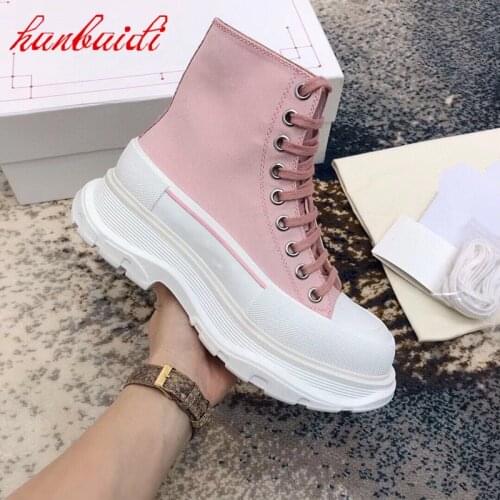 University Women Platform Shoes Trifle Bottom Candy Color Casual Shoes Fashion All-match Sneakers Canvas Shoes
